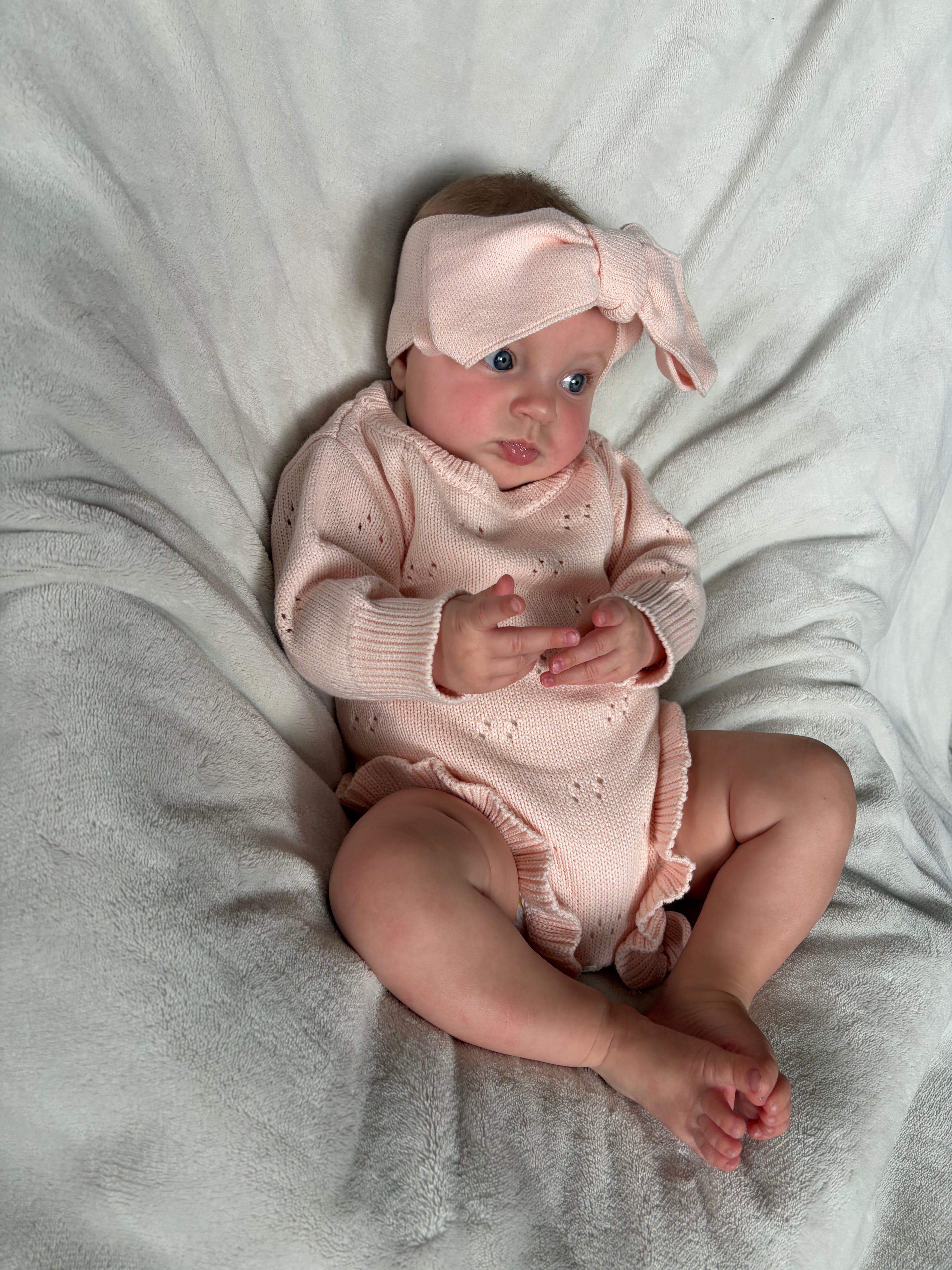 Romper ruffle roze