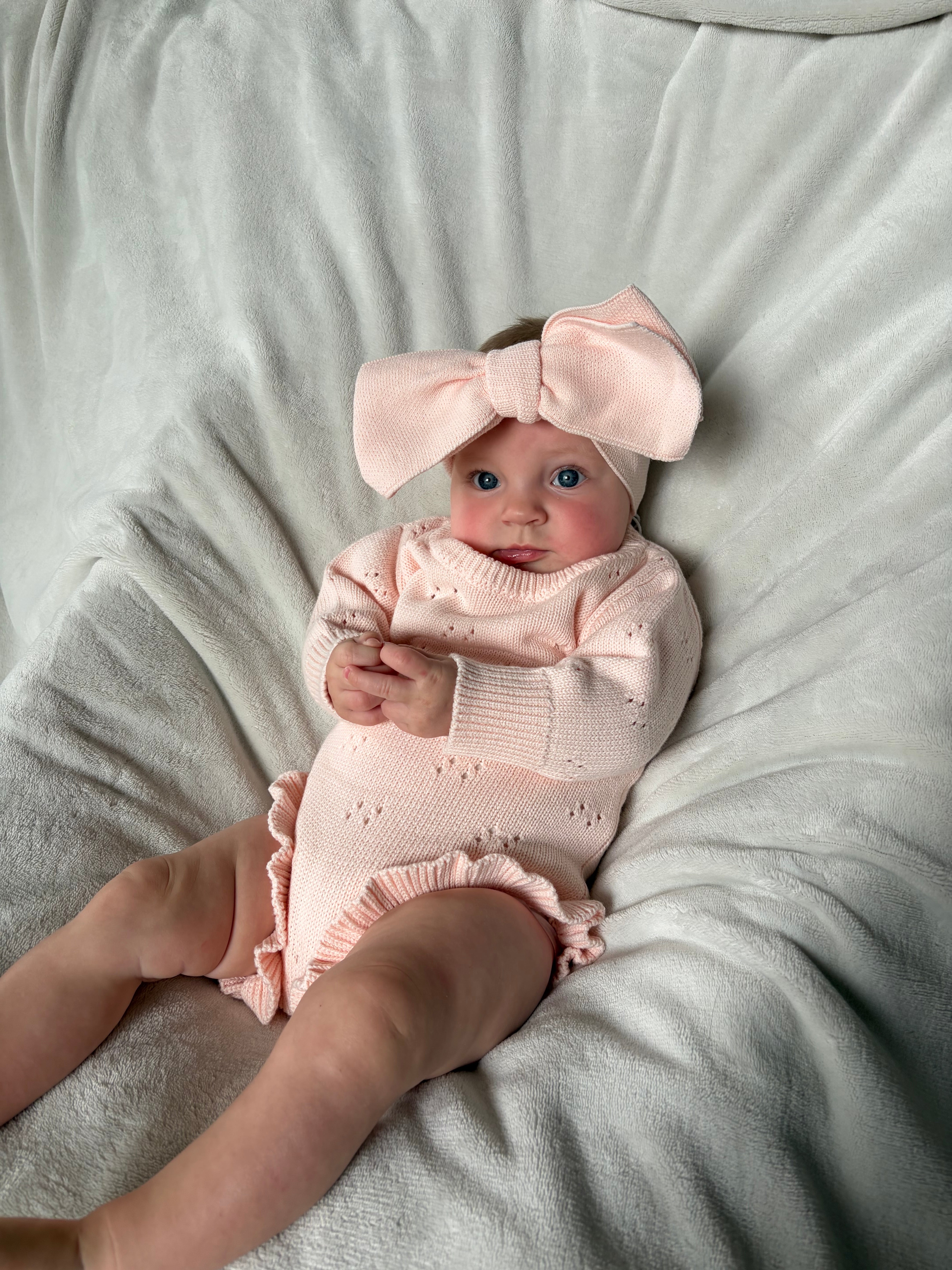 Romper ruffle roze
