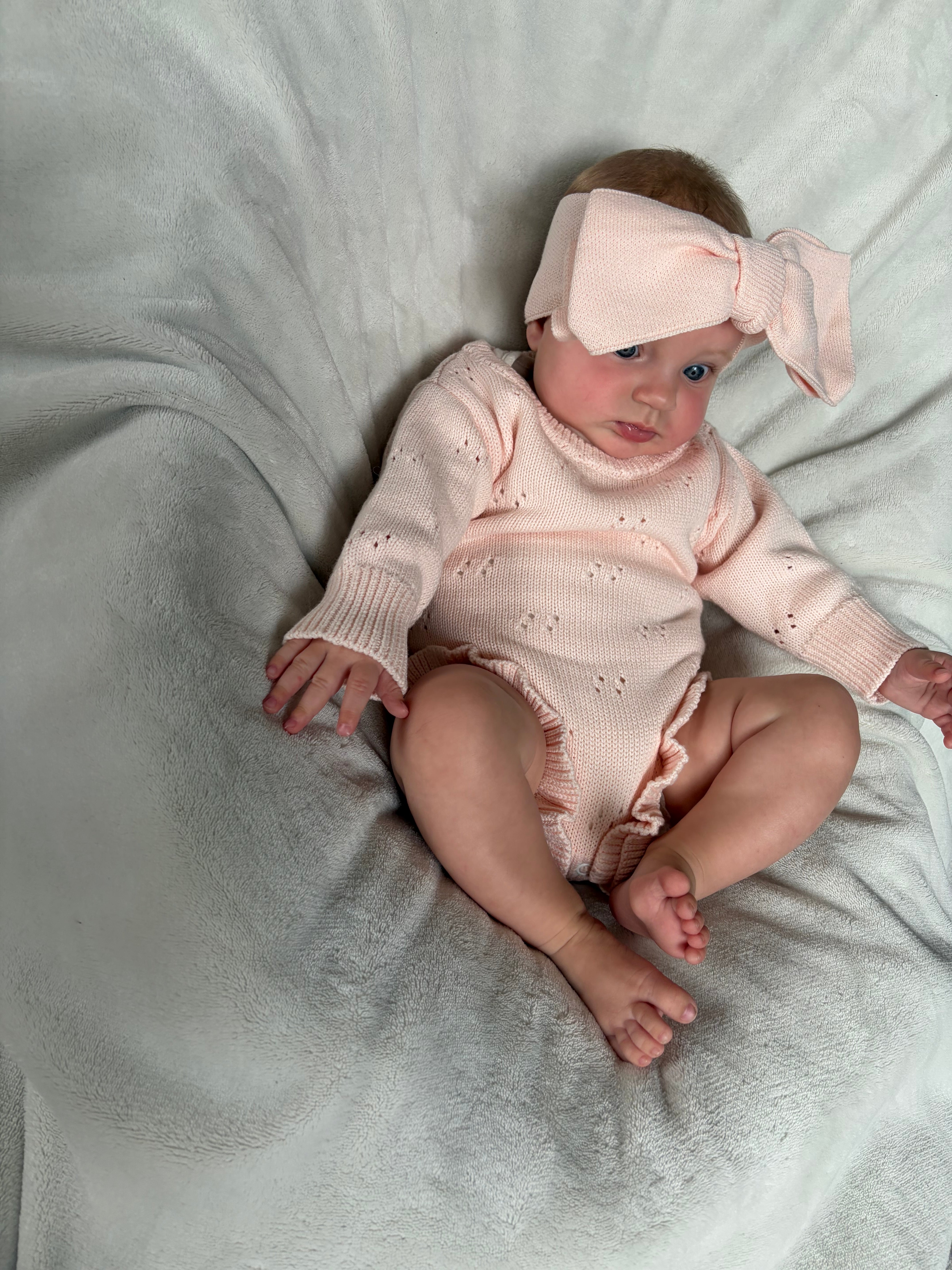 Romper ruffle roze