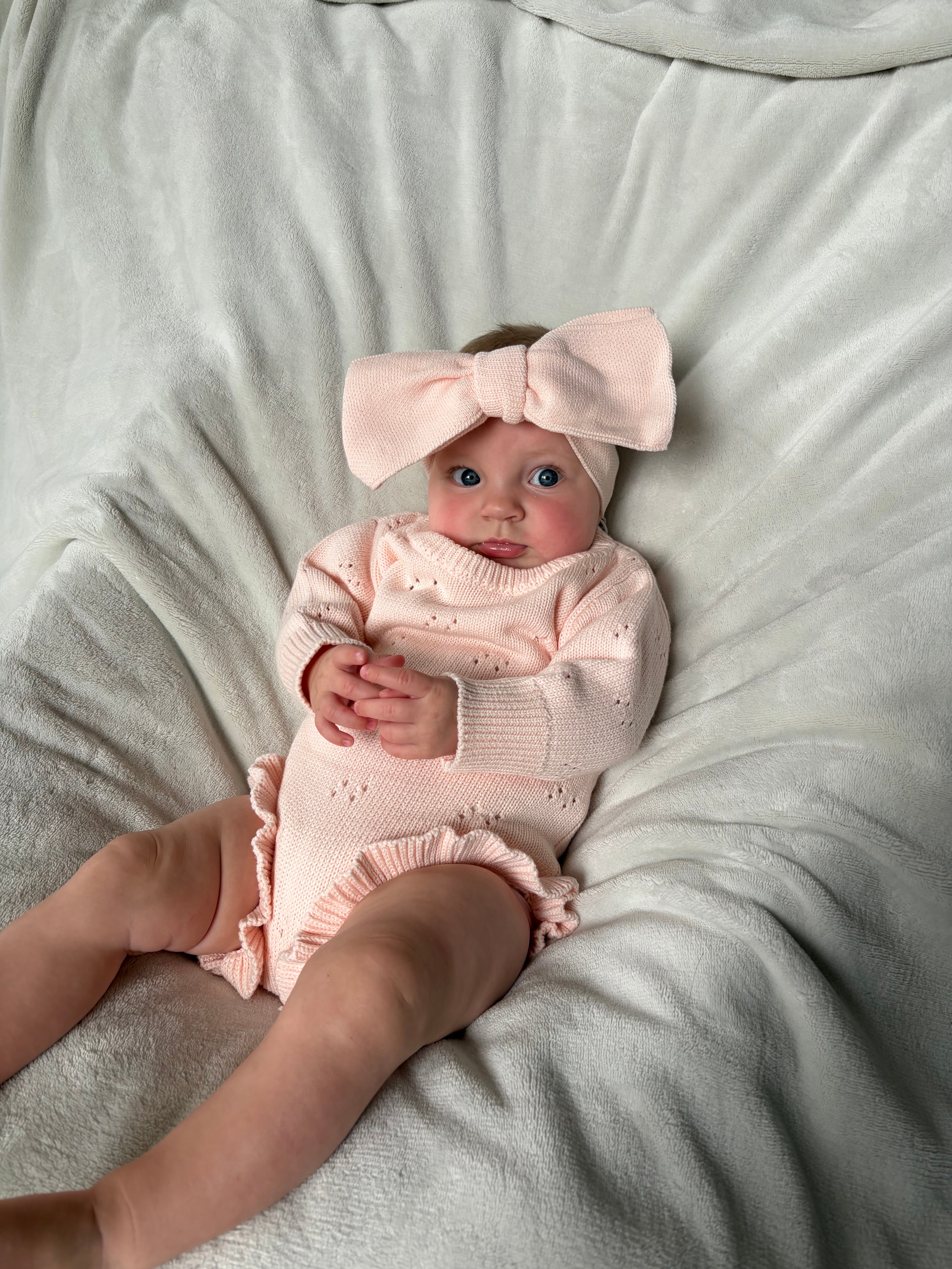 Romper ruffle roze